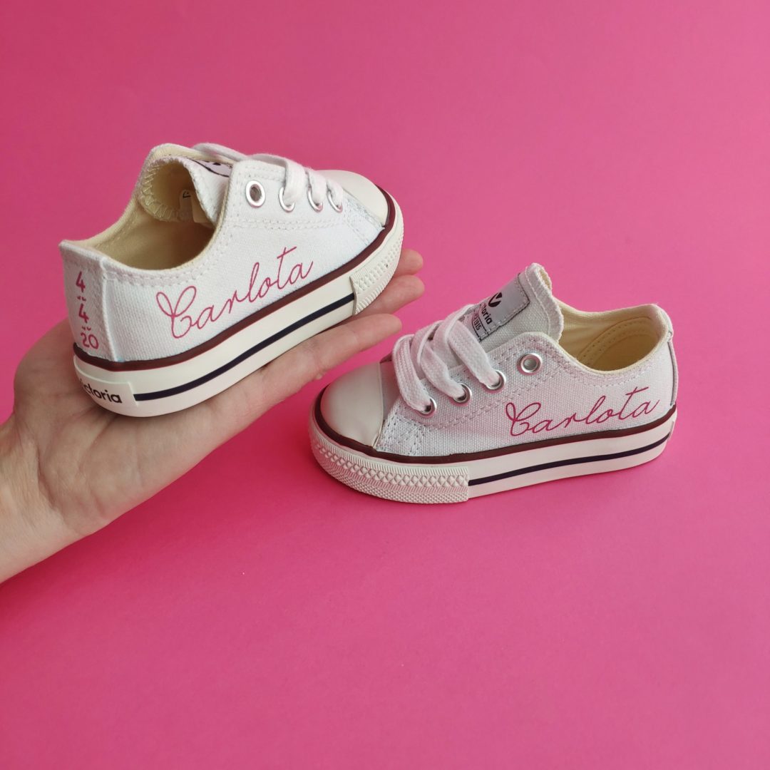 Zapatillas niños personalizadas blancas