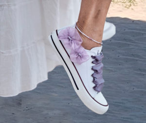 zapatillas par novias cosidas a mano
